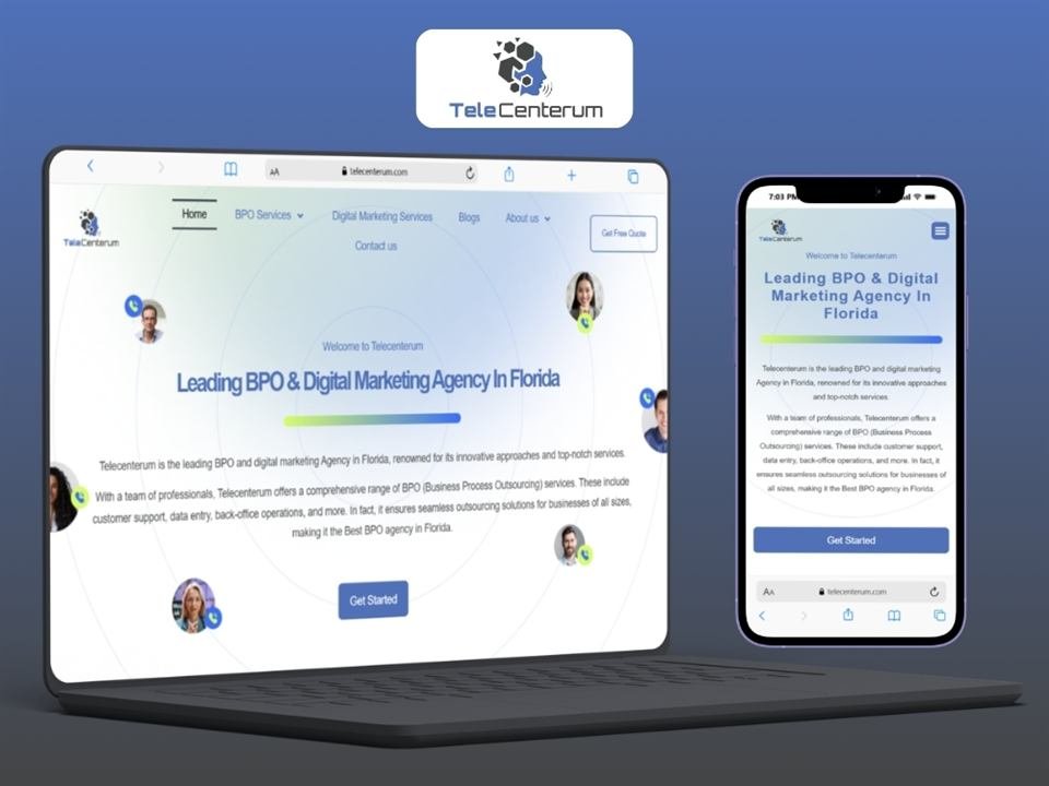 BPO and Marketing website