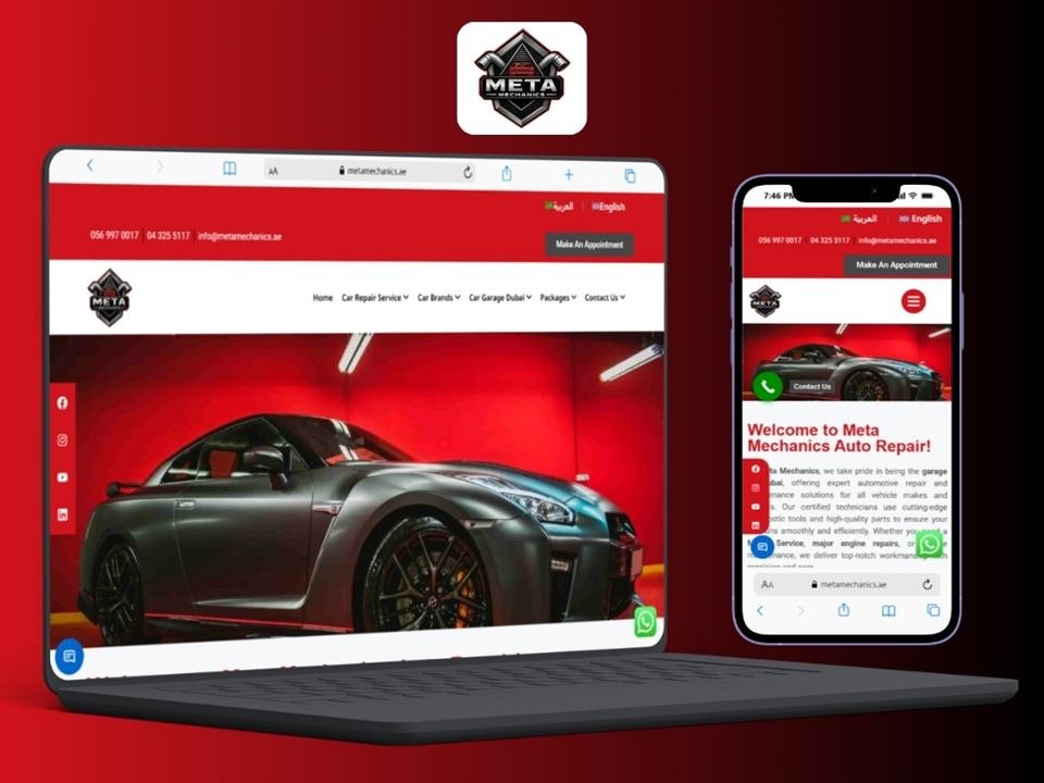 Meta Mechanics UAE website